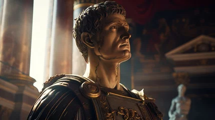 Foto op Plexiglas Portrait of emporer Augustus.generative ai  © Luke