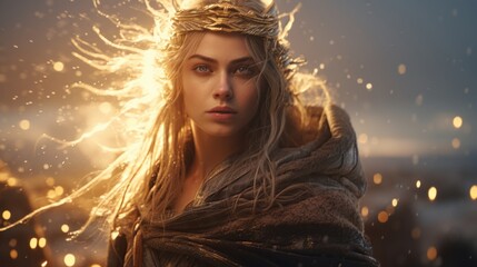 Freya - The nordic goddess of love.generative ai

