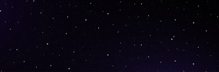 Arrière-plan - Fond - Ciel sombre et étoilé - Étoiles dans un décor de nuit - Fond noir - Bannière étoilée - Espace - Astres - Eléments vectoriels éditables - obrazy, fototapety, plakaty