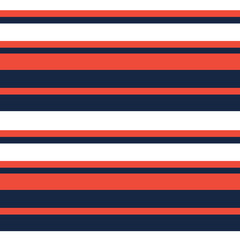 seamless vector red and navy strips pattern on white background