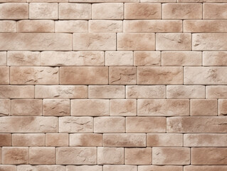 Beige brick wall texture background