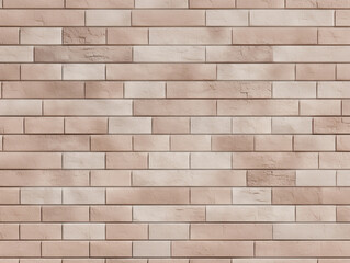 Fototapeta premium Beige brick wall texture background