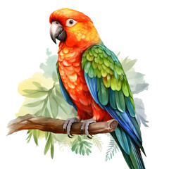 Fototapeta premium Watercolor Parrot 