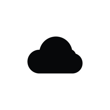 cloud on white background. cloud icon vector