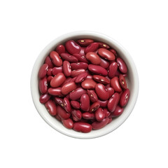 kidney beans in a bowl isolated