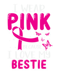 I Wear Pink Because I Love My Bestie Svg Design
These file sets can be used for a wide variety of items: t-shirt design, coffee mug design, stickers,
custom tumblers, custom hats, printables, print-on