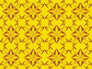 seamless pattern with yellow flowers