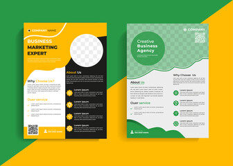 Haf bundel promotable flyer design template, a4, organic organized poster pepar design.