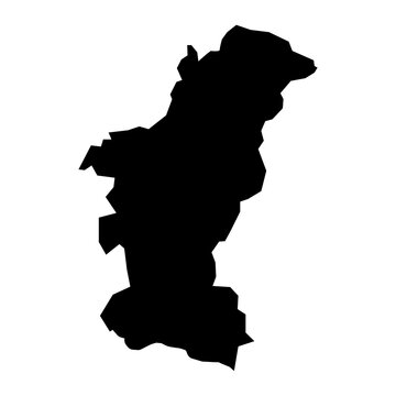 Julfa district map, administrative division of Azerbaijan.