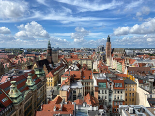 panoramic view of Wroclaw
