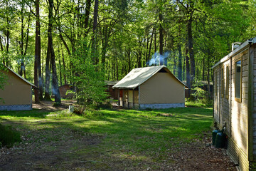 Sille le Guillaume; France - may 2 2023 : the camping