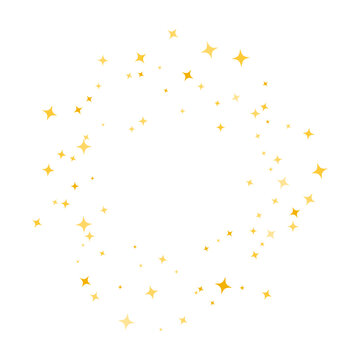 Scatter brush star sparkling shining light decoration illustration