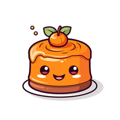  Pumpkin Spice Cake , PNG, Illustration Design, Cartoon For Tshirt 
