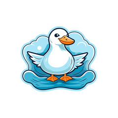 Seagull , PNG, Illustration Design, Cartoon For Tshirt 