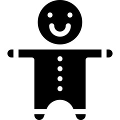 Gingerbread icon on transparent background