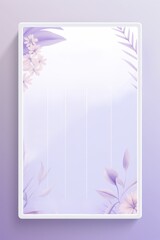 Lavender pastel empty page planner template. AI generated