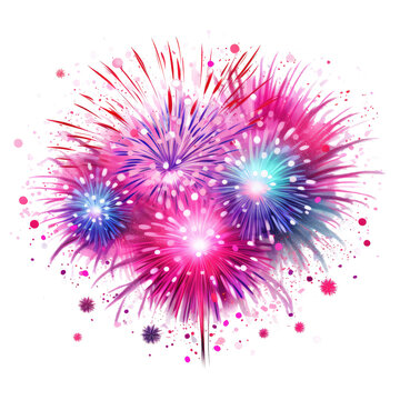 background with fireworks illustration watercolor, artwork, clip art, clipart, water color, png