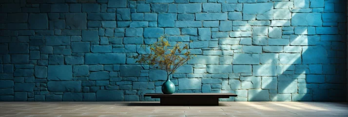 Fototapeten minimalist contemporary room with stone floor and ceramics © CROCOTHERY