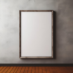 modern interior empty Frame on a wall