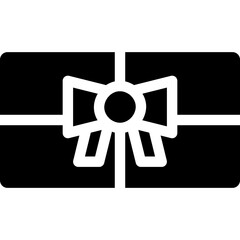 Gift Card icon on transparent background