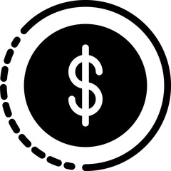 Refund icon on transparent background