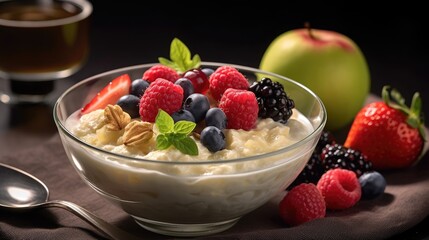 Oatmeal and fruit