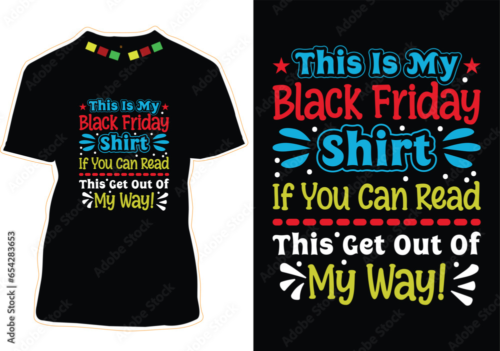 Canvas Prints Best Black Friday T-shirt Design Vector