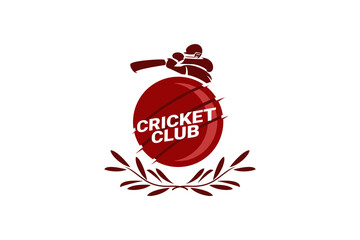 Cricket Logo or football club sign Badge. Cricket logo with shield background vector design. Vector illustration. 