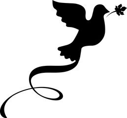 Decorative delimiter separator text with pigeon
