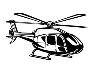Helicopter blackhawk logo vector, landscape, army, easy to edit