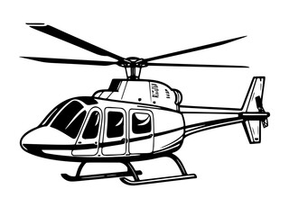 Helicopter blackhawk logo vector, landscape, army, easy to edit
