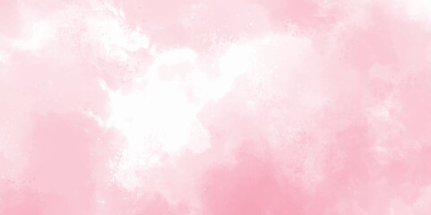 Hand painted light Pink  and white color with watercolor texture abstract background. Pink watercolor background for textures backgrounds and web banners design splashed watercolor textured background