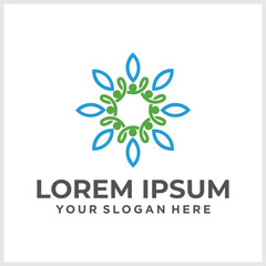 Abstract Elegant Ornament Logo Design