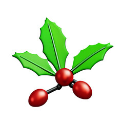 holly berries and leaves