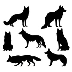 silhouettes of Fox