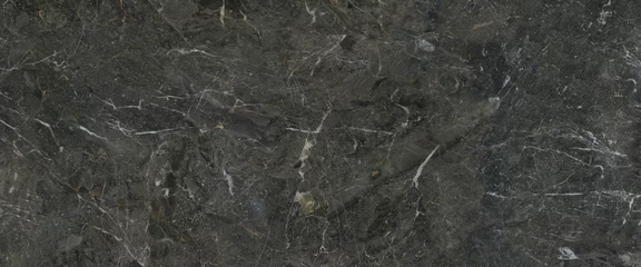 Deurstickers Black marble stone texture, digital tile surface, glossy marble detail © Vidal