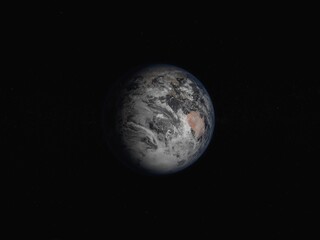 image of the earth - 3d Rendering
