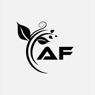 AF creative abstract letter logo design. AF vector logo design. AF letter logo design