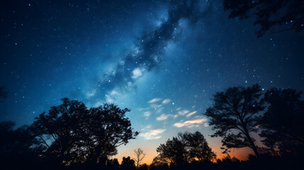 Fototapeta na wymiar Milky Way Galaxy at Night