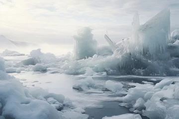 Poster An inhospitable frozen landscape or icescape © Kevin Brine