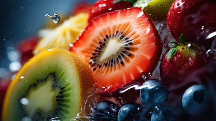 Juicy and Vibrant Fruits on a pile