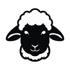 sheep head logo with good quality and good design