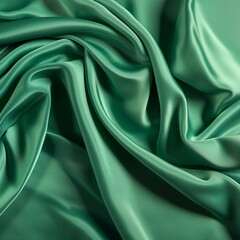Obraz premium green silk fabric