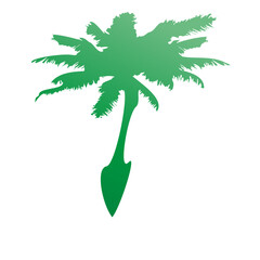 palm tree silhouette for logo