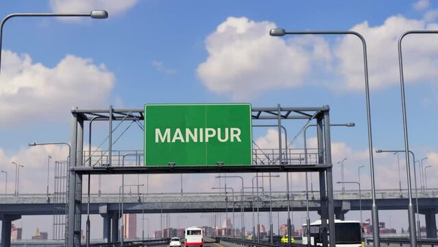 MANIPUR Road Sign