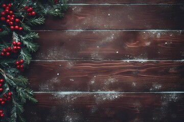 christmas background with branches and cones