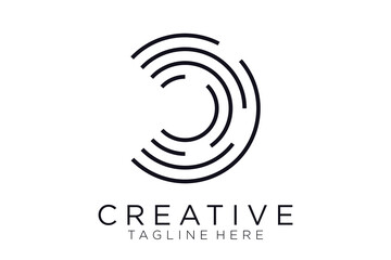 Letter D Logo Vector Template Abstract Monogram Symbol