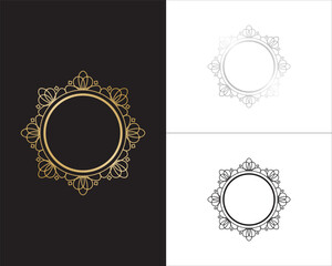 Decoration circle vector frames
