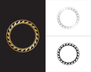 Circle decorative vector | set of rings
