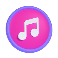 music 3D Illustration Icon Pack Element